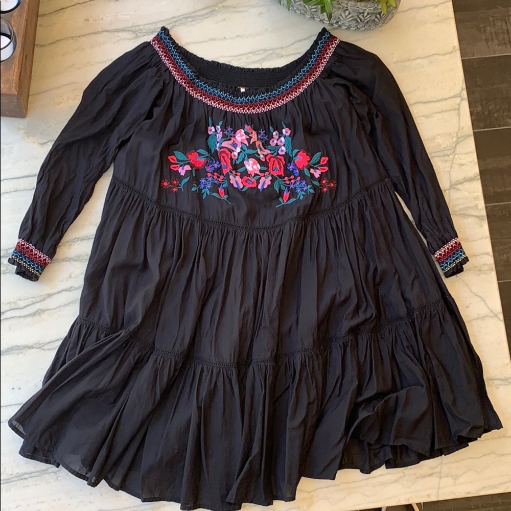 Free People Sunbeams Off-The-Shoulder Mini Dress